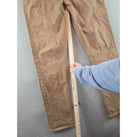 Flint & Tinder 365 Pants Mens 34x30 Brown Slim Fit Stretch Chino Huckberry - Picture 12 of 13